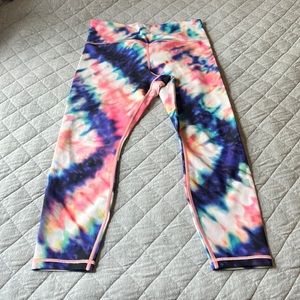 Tie dye Athleta leggings